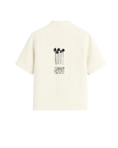 MENS HALF SLEEVE SHIRT WITH COCONUT PALM PRINT - Image 2