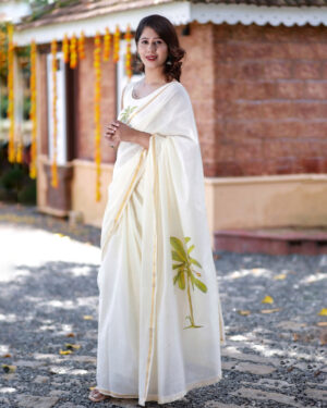 KNITTED BLOUSE AND SAREE