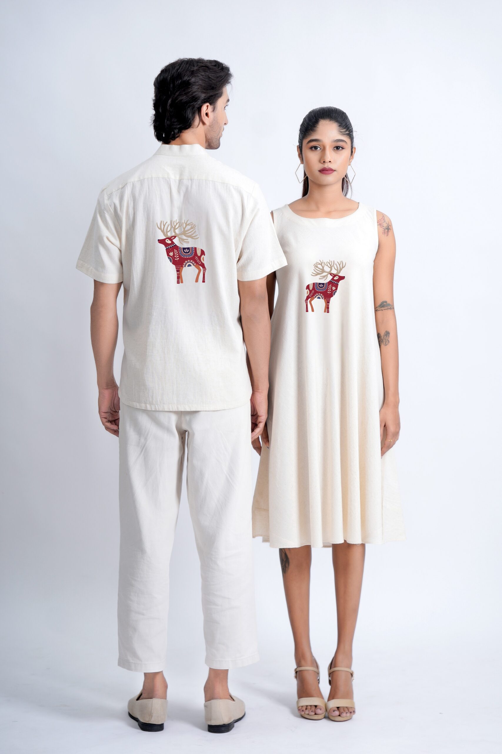 UNIK TOGETHER WEAR INDIGO RED DEER MOTIF