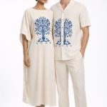 indigo tree couple outfit